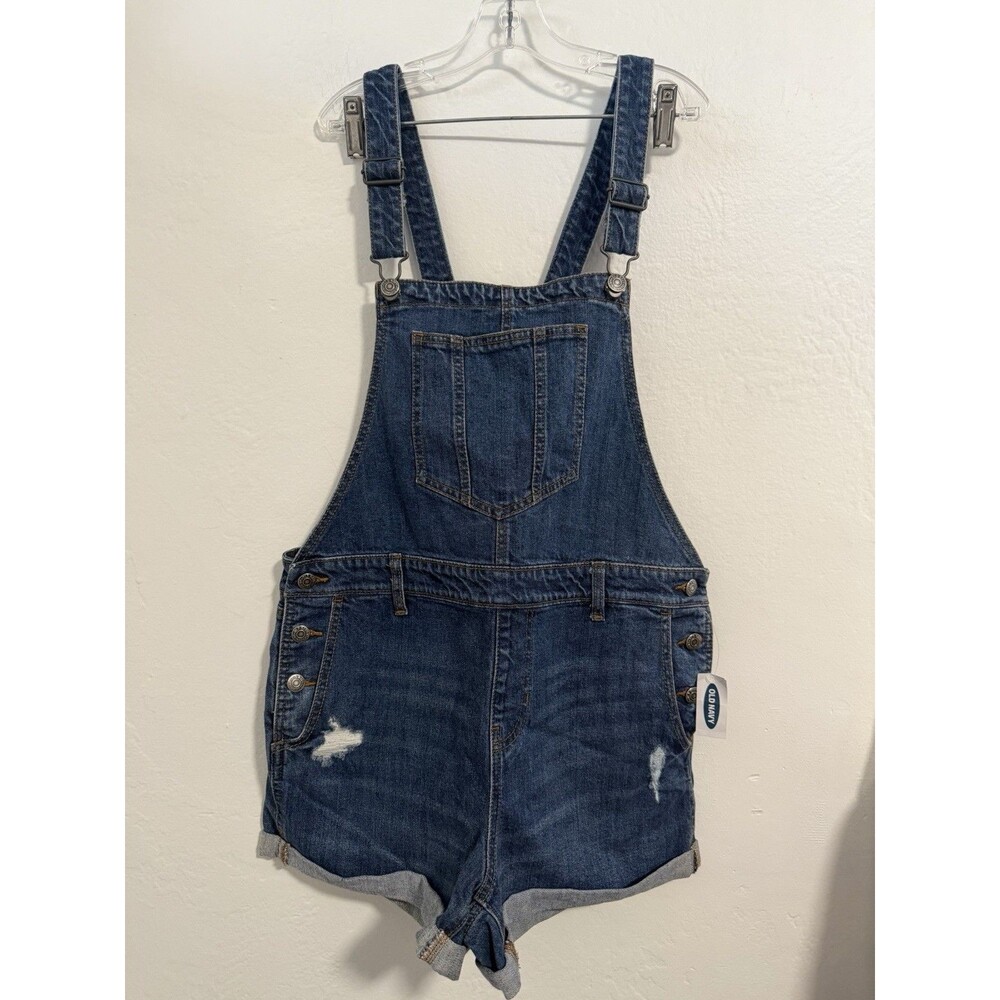 Old Navy  NWT Classic Women’s M Denim Short Overalls